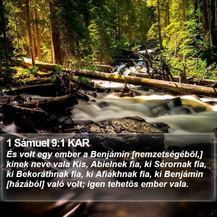 1 Sámuel 9:1 KAR Bible Study