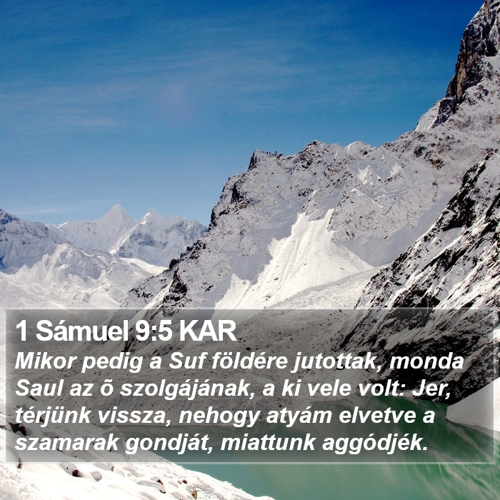 1 Sámuel 9:5 KAR Bible Study