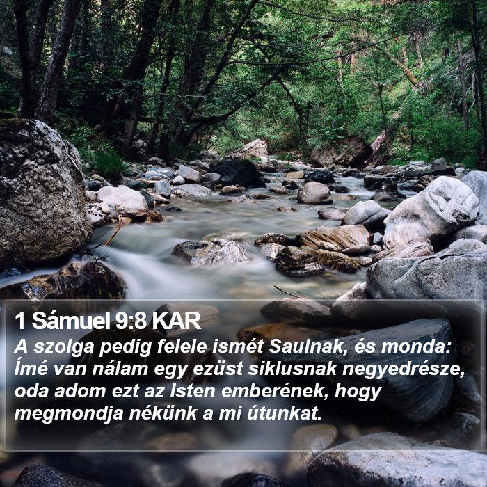 1 Sámuel 9:8 KAR Bible Study