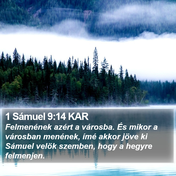 1 Sámuel 9:14 KAR Bible Study