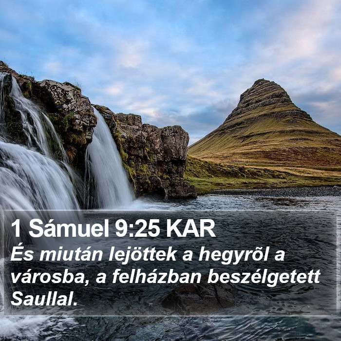 1 Sámuel 9:25 KAR Bible Study