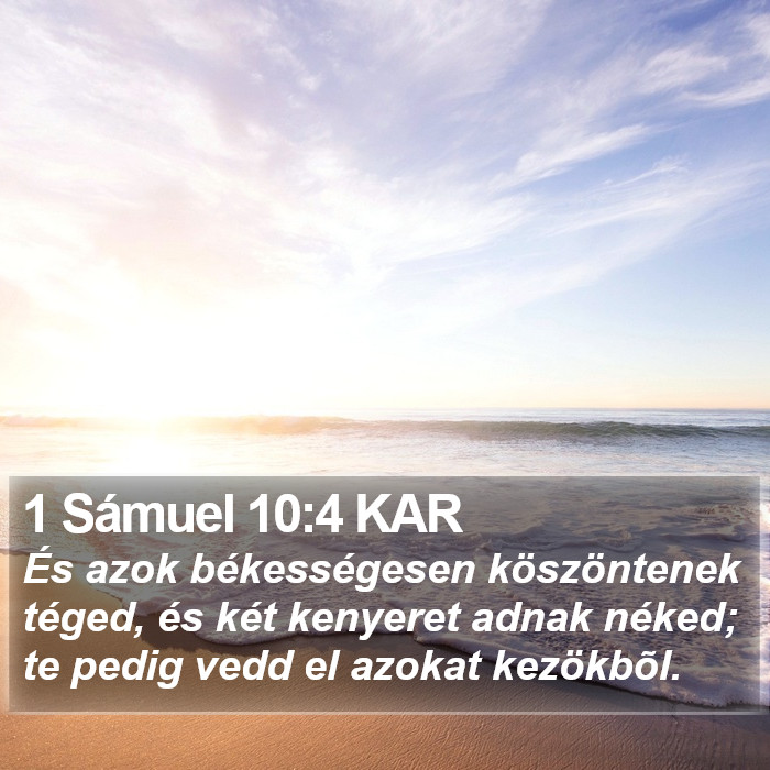 1 Sámuel 10:4 KAR Bible Study