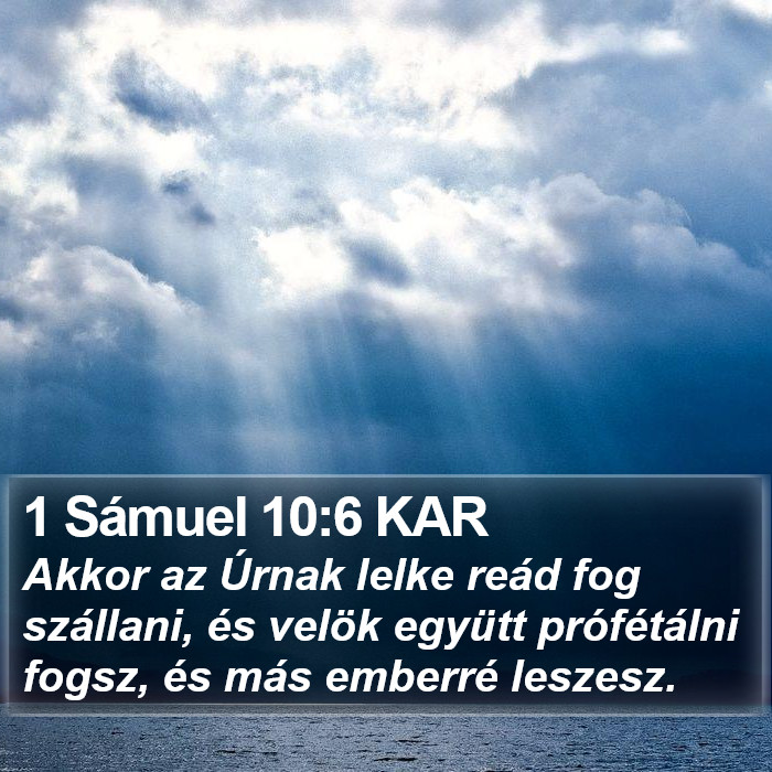 1 Sámuel 10:6 KAR Bible Study