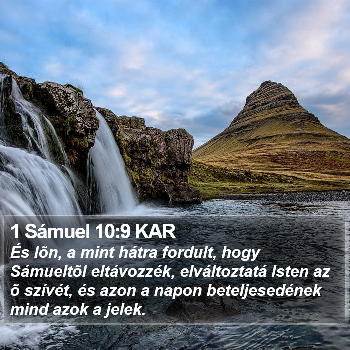 1 Sámuel 10:9 KAR Bible Study