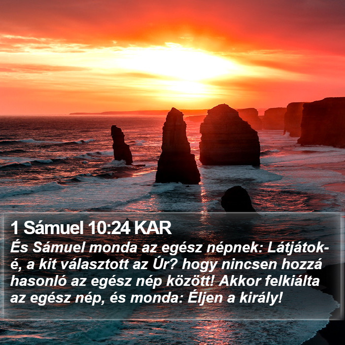 1 Sámuel 10:24 KAR Bible Study