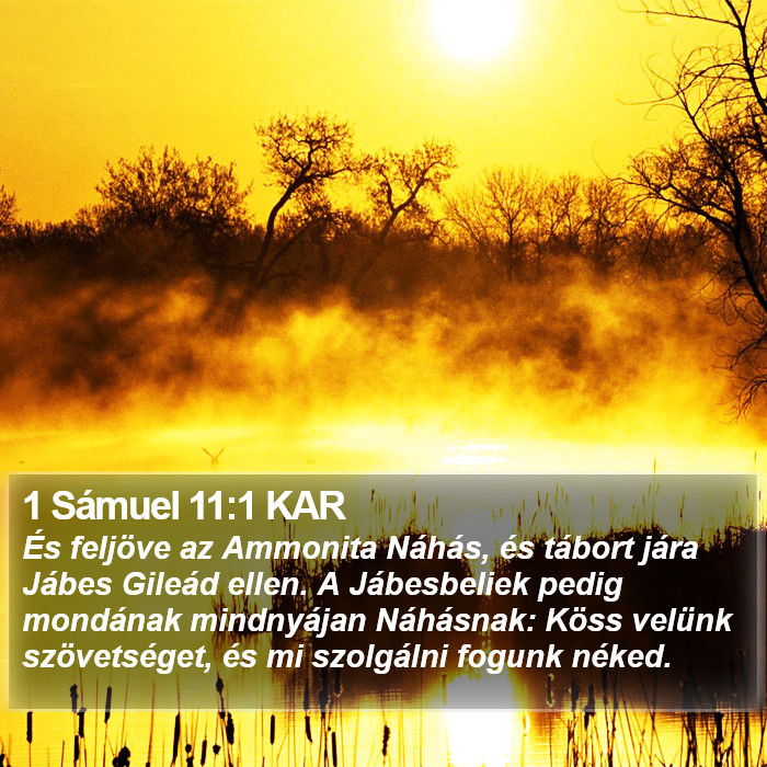 1 Sámuel 11:1 KAR Bible Study