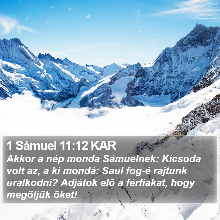 1 Sámuel 11:12 KAR Bible Study