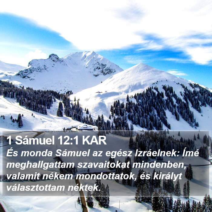 1 Sámuel 12:1 KAR Bible Study