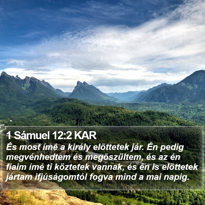 1 Sámuel 12:2 KAR Bible Study