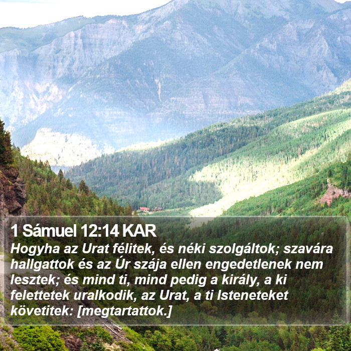 1 Sámuel 12:14 KAR Bible Study