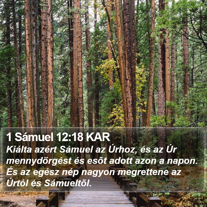 1 Sámuel 12:18 KAR Bible Study