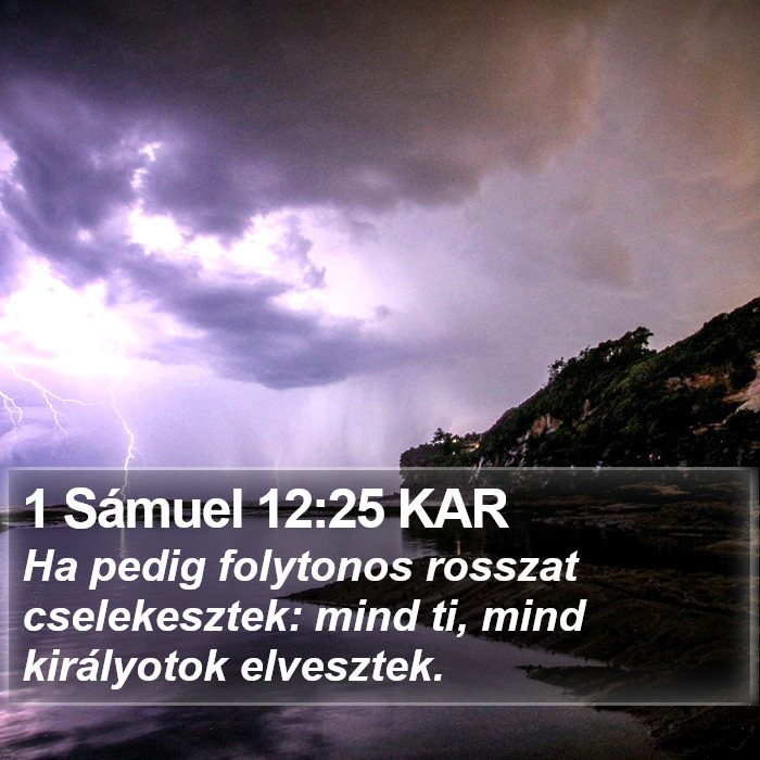 1 Sámuel 12:25 KAR Bible Study