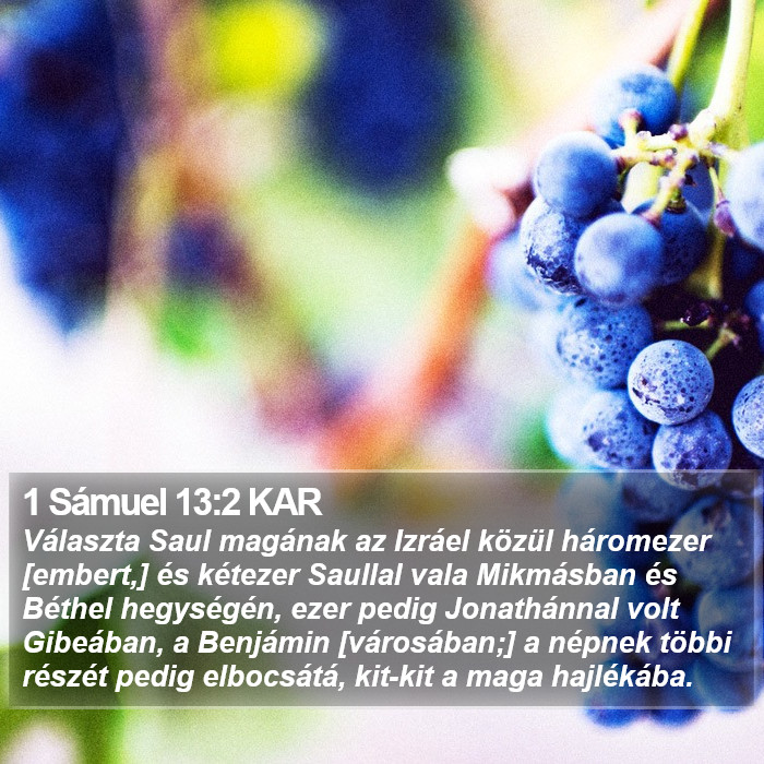 1 Sámuel 13:2 KAR Bible Study