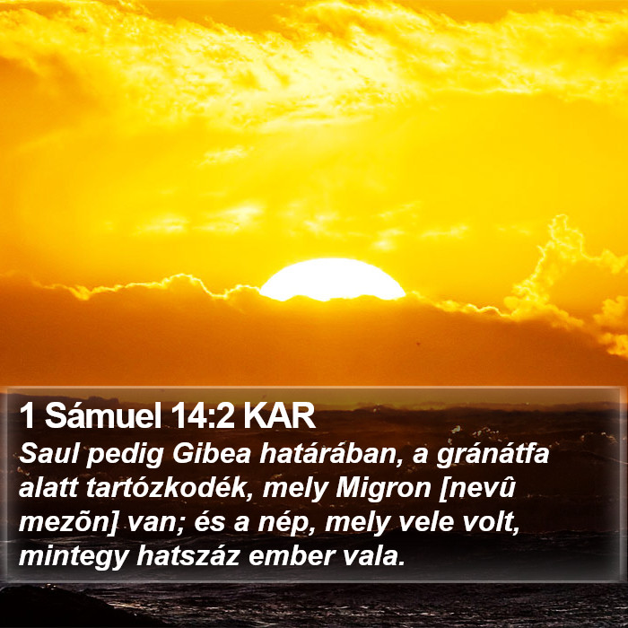 1 Sámuel 14:2 KAR Bible Study