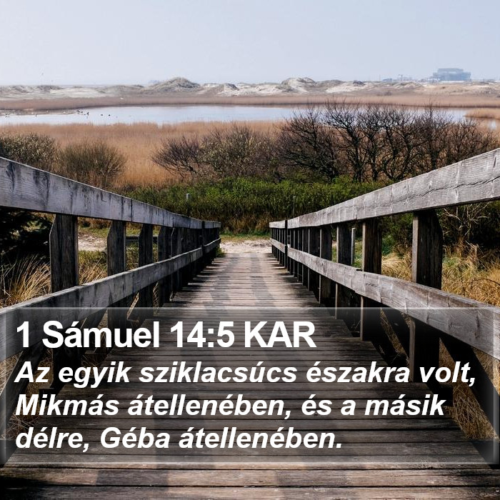 1 Sámuel 14:5 KAR Bible Study