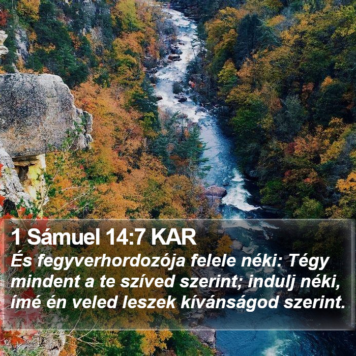 1 Sámuel 14:7 KAR Bible Study