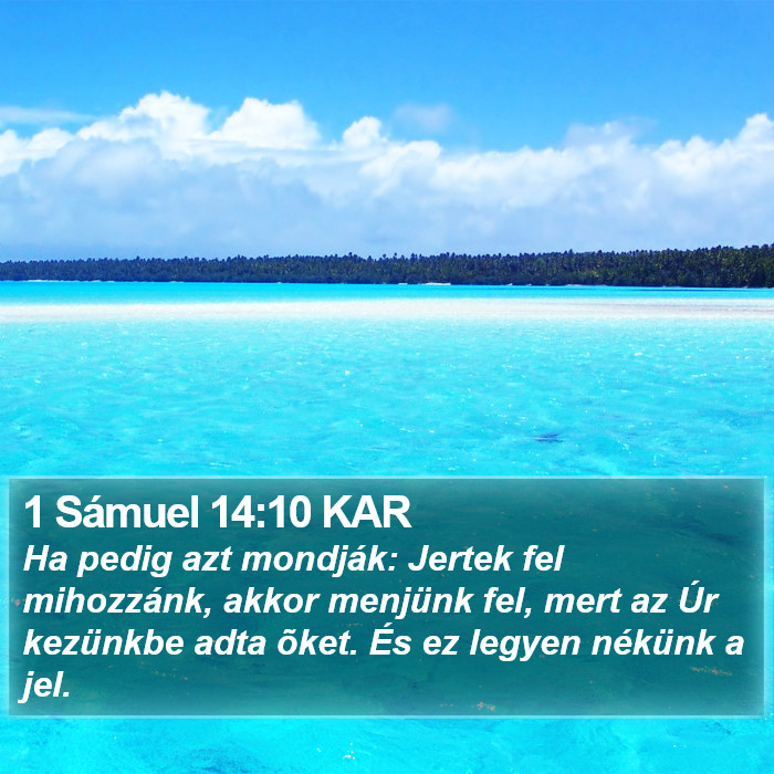 1 Sámuel 14:10 KAR Bible Study