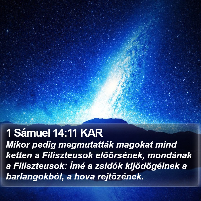 1 Sámuel 14:11 KAR Bible Study