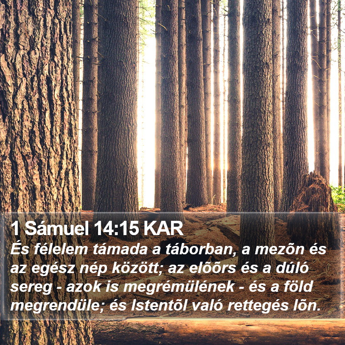 1 Sámuel 14:15 KAR Bible Study