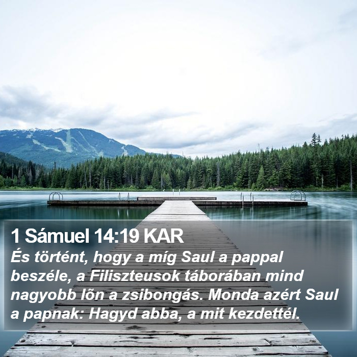 1 Sámuel 14:19 KAR Bible Study