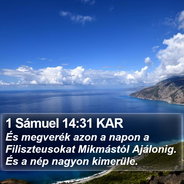 1 Sámuel 14:31 KAR Bible Study