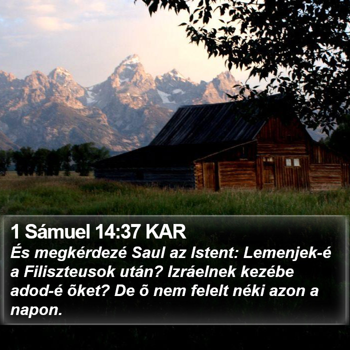 1 Sámuel 14:37 KAR Bible Study