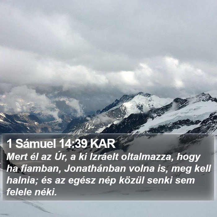 1 Sámuel 14:39 KAR Bible Study