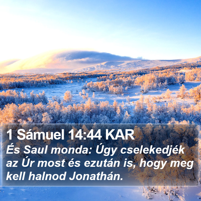 1 Sámuel 14:44 KAR Bible Study