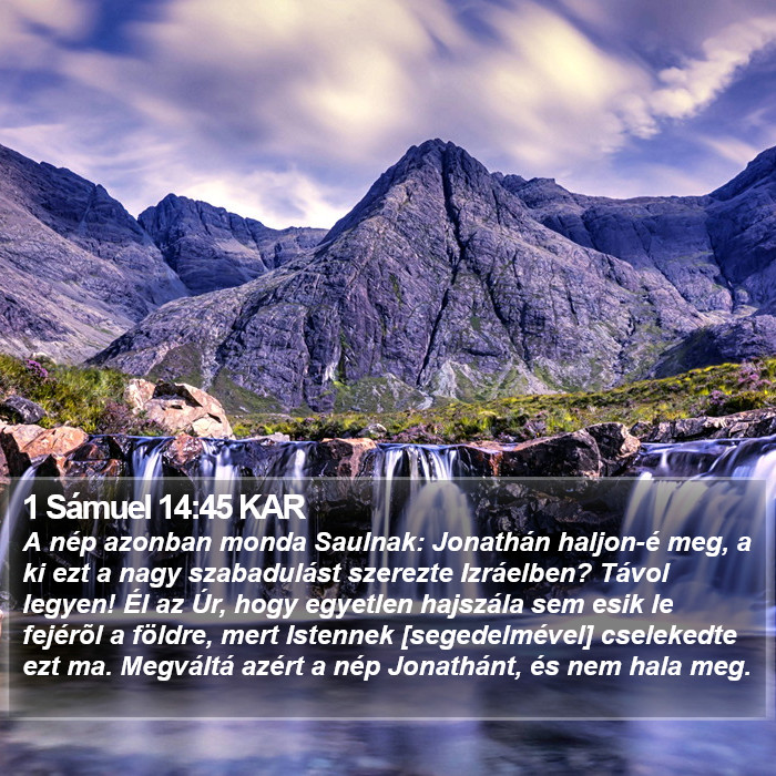 1 Sámuel 14:45 KAR Bible Study