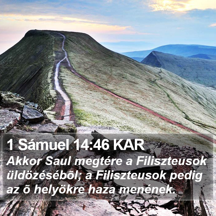 1 Sámuel 14:46 KAR Bible Study