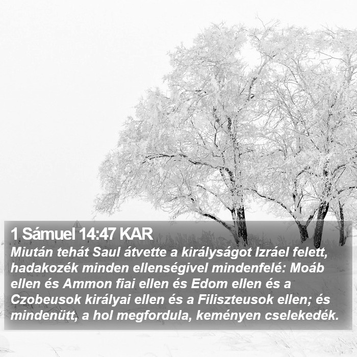 1 Sámuel 14:47 KAR Bible Study