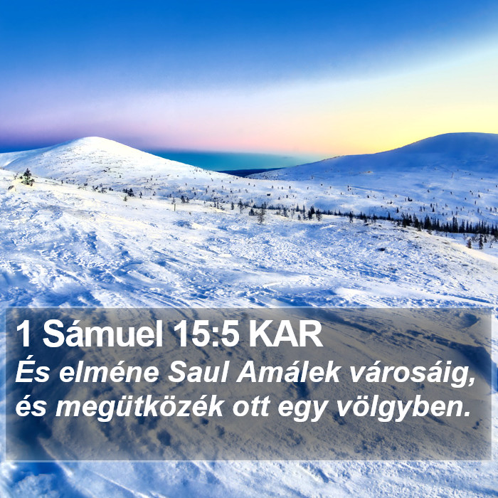 1 Sámuel 15:5 KAR Bible Study