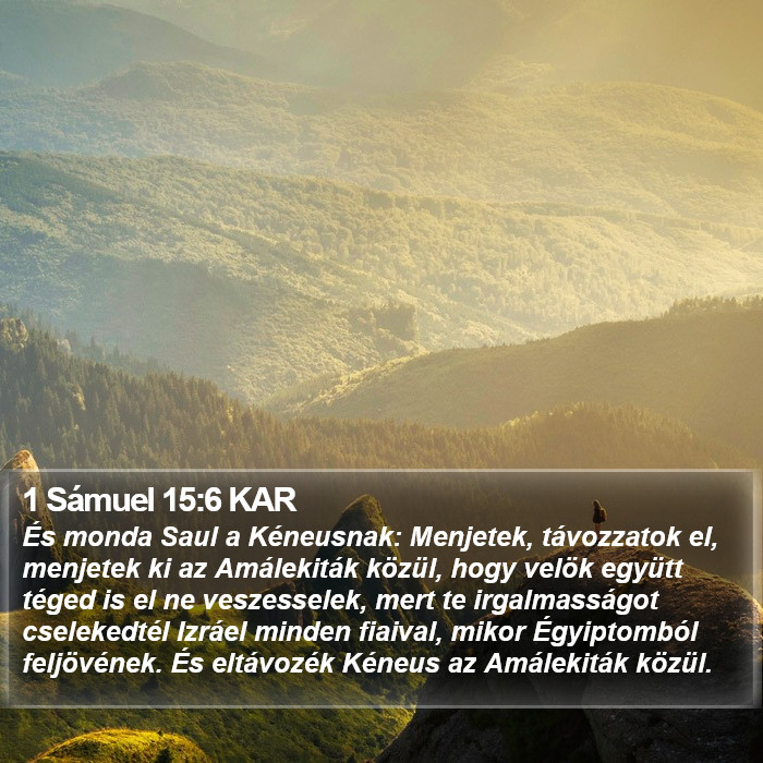 1 Sámuel 15:6 KAR Bible Study