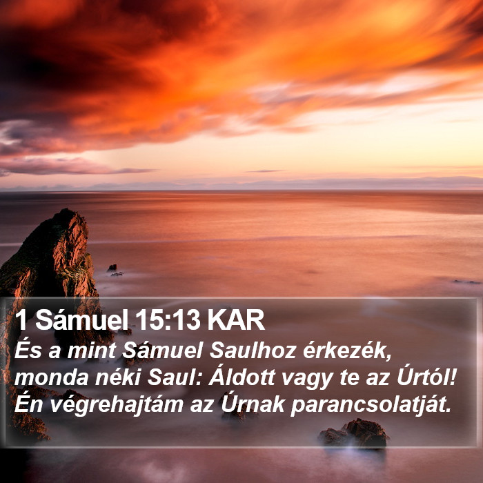 1 Sámuel 15:13 KAR Bible Study