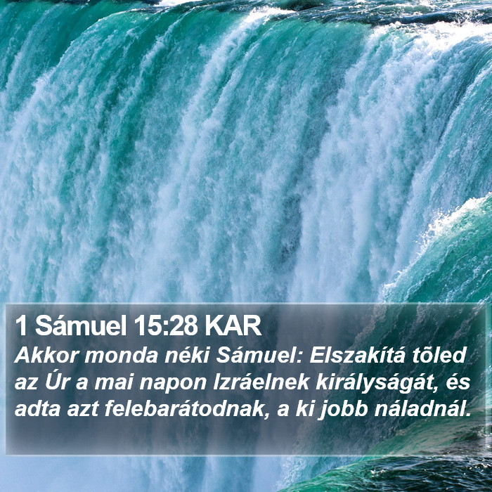 1 Sámuel 15:28 KAR Bible Study