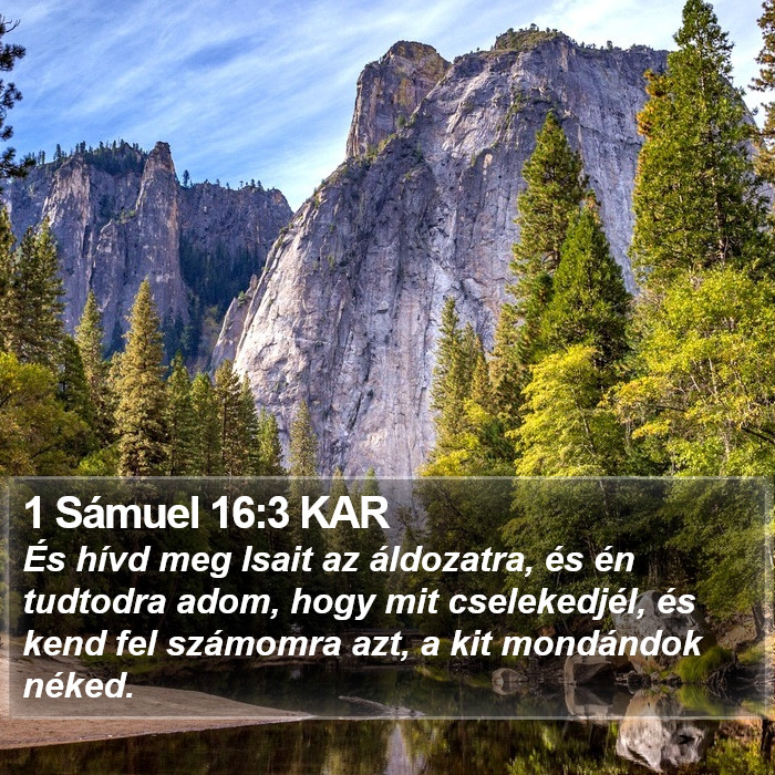 1 Sámuel 16:3 KAR Bible Study