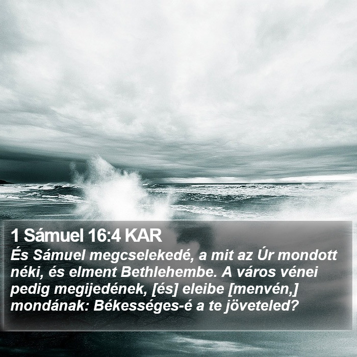 1 Sámuel 16:4 KAR Bible Study