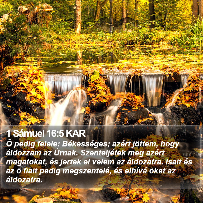 1 Sámuel 16:5 KAR Bible Study