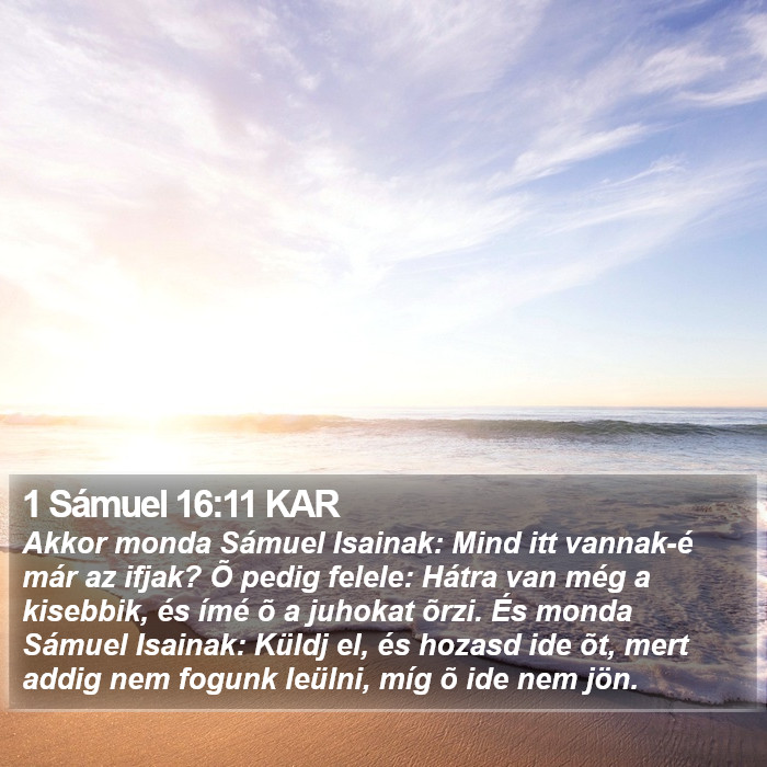 1 Sámuel 16:11 KAR Bible Study