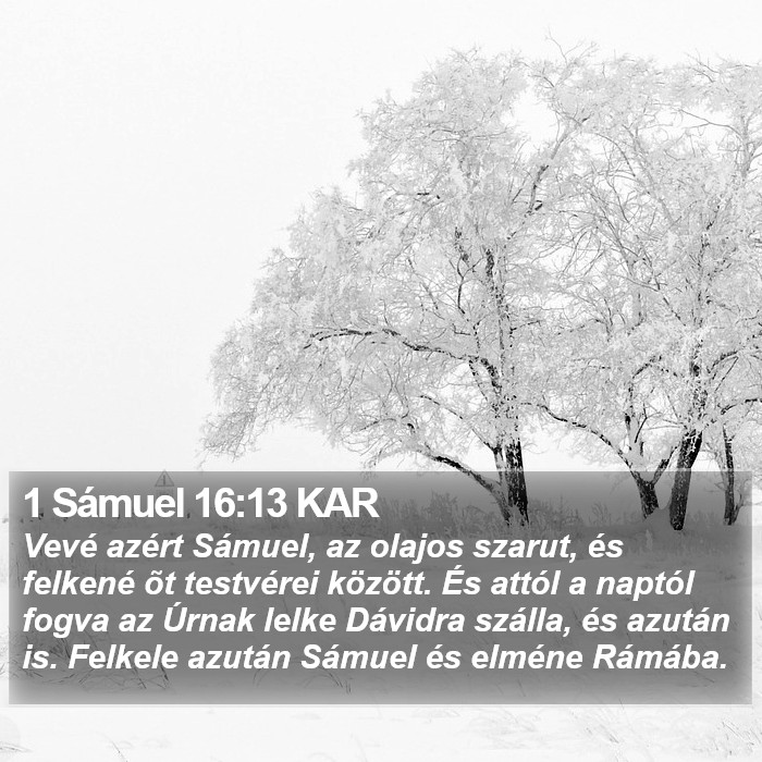 1 Sámuel 16:13 KAR Bible Study