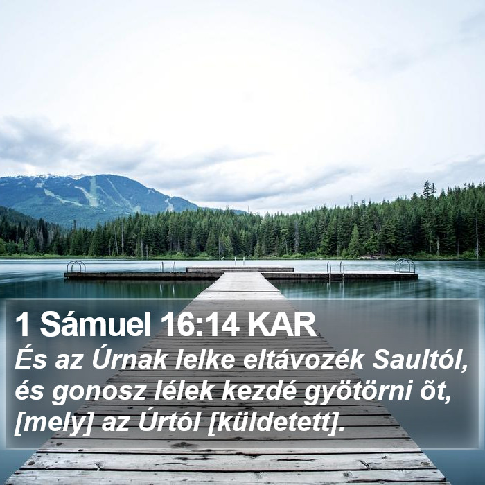 1 Sámuel 16:14 KAR Bible Study