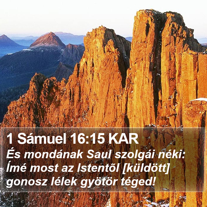 1 Sámuel 16:15 KAR Bible Study