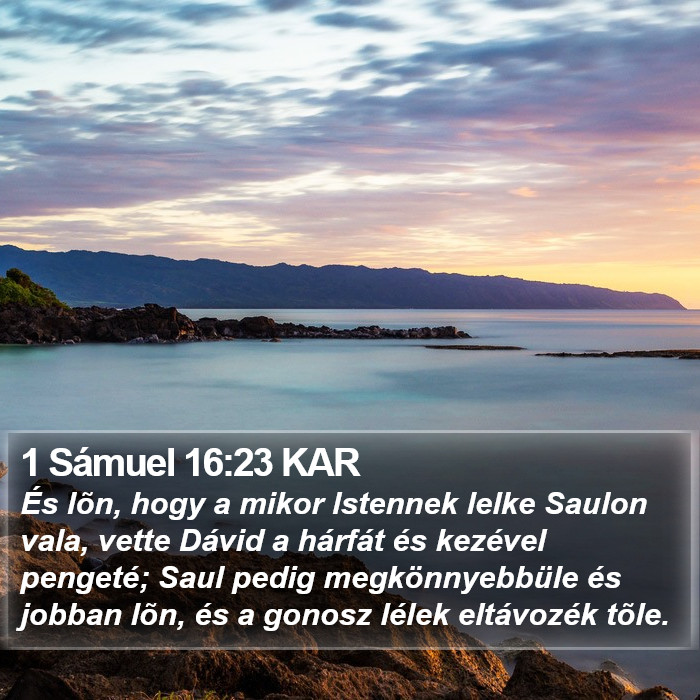 1 Sámuel 16:23 KAR Bible Study