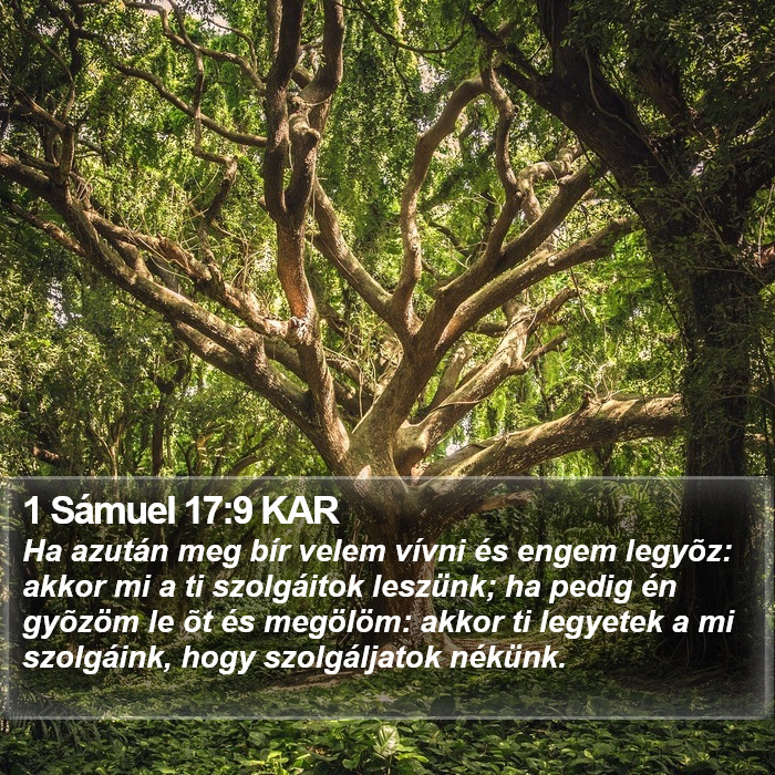 1 Sámuel 17:9 KAR Bible Study