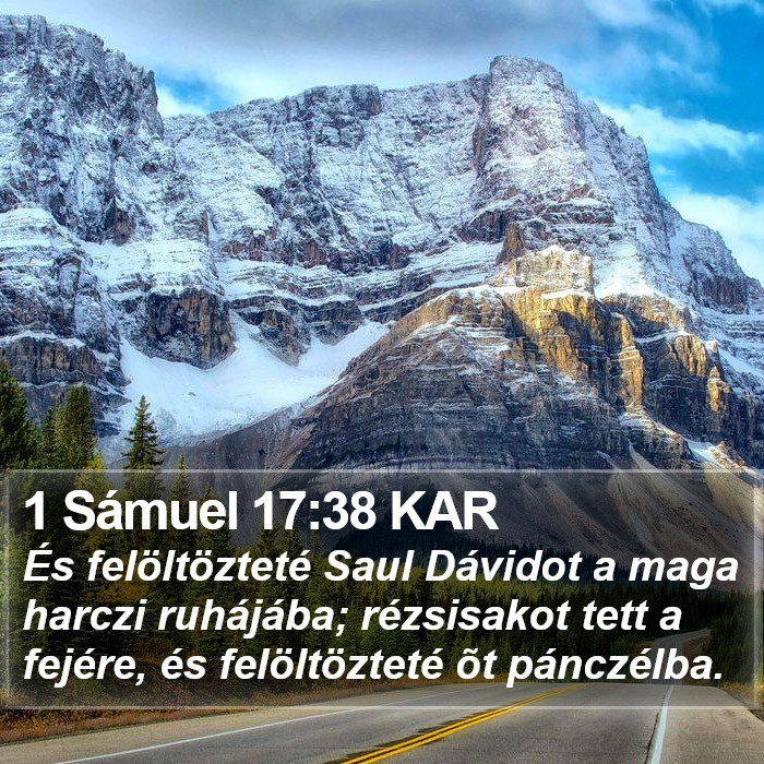 1 Sámuel 17:38 KAR Bible Study