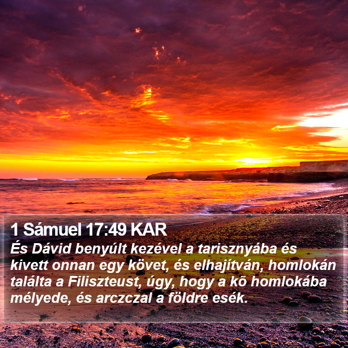 1 Sámuel 17:49 KAR Bible Study