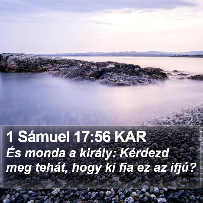 1 Sámuel 17:56 KAR Bible Study