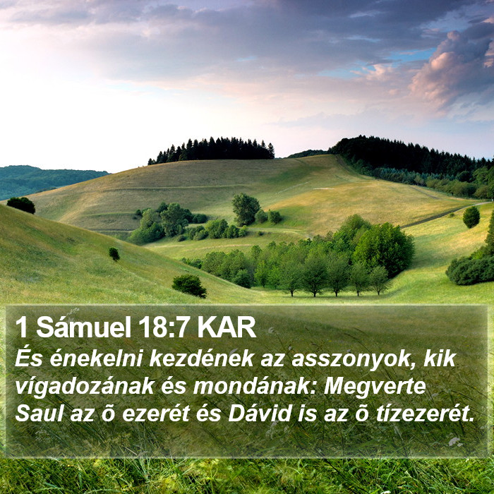 1 Sámuel 18:7 KAR Bible Study