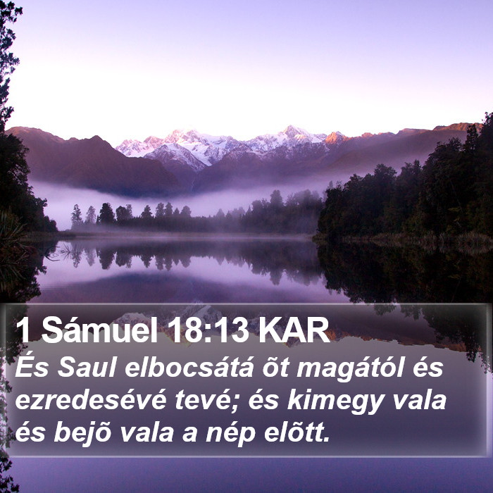 1 Sámuel 18:13 KAR Bible Study