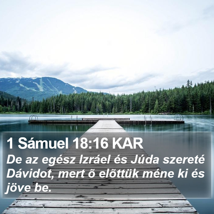 1 Sámuel 18:16 KAR Bible Study